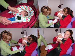 7 november 2005: Aaahhh, de hielprik en luistertest.